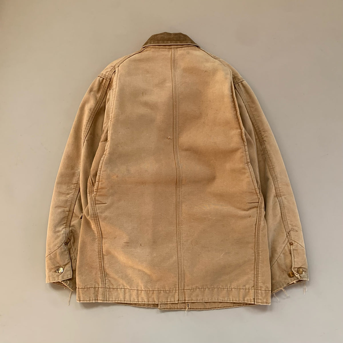 42L 1980s Tan Carhartt Chore Jacket