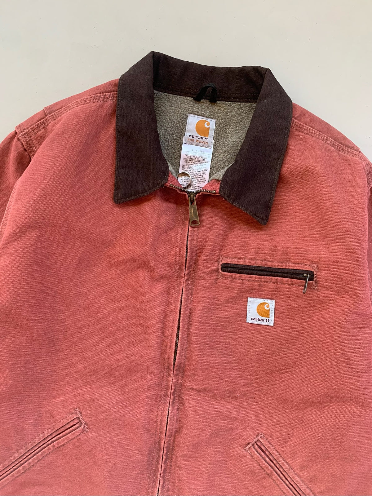Womens XL Salmon Carhartt Detroit Jacket