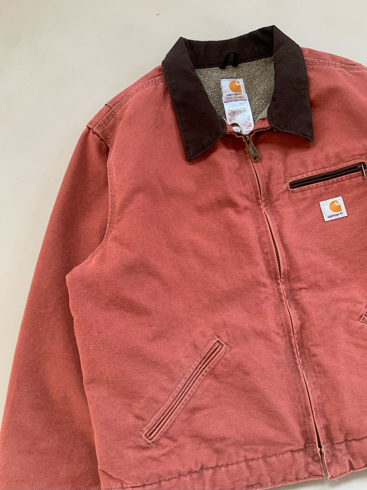 Womens XL Salmon Carhartt Detroit Jacket