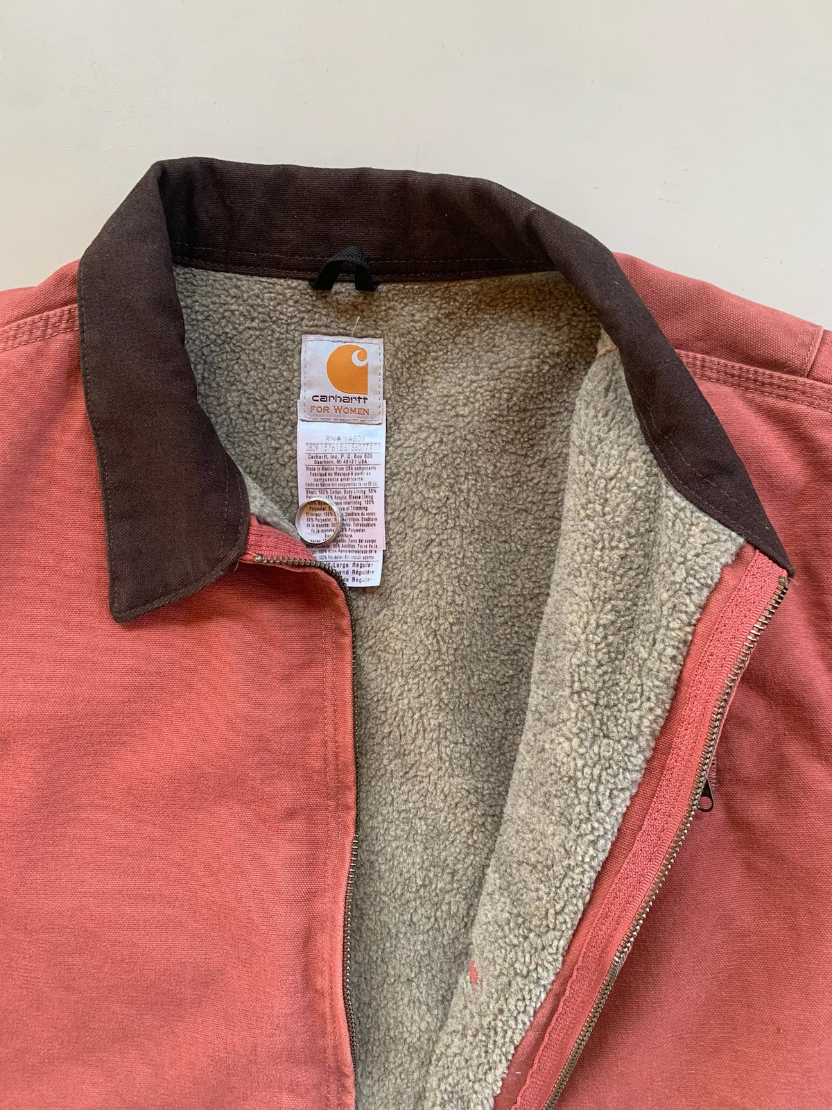 Womens XL Salmon Carhartt Detroit Jacket