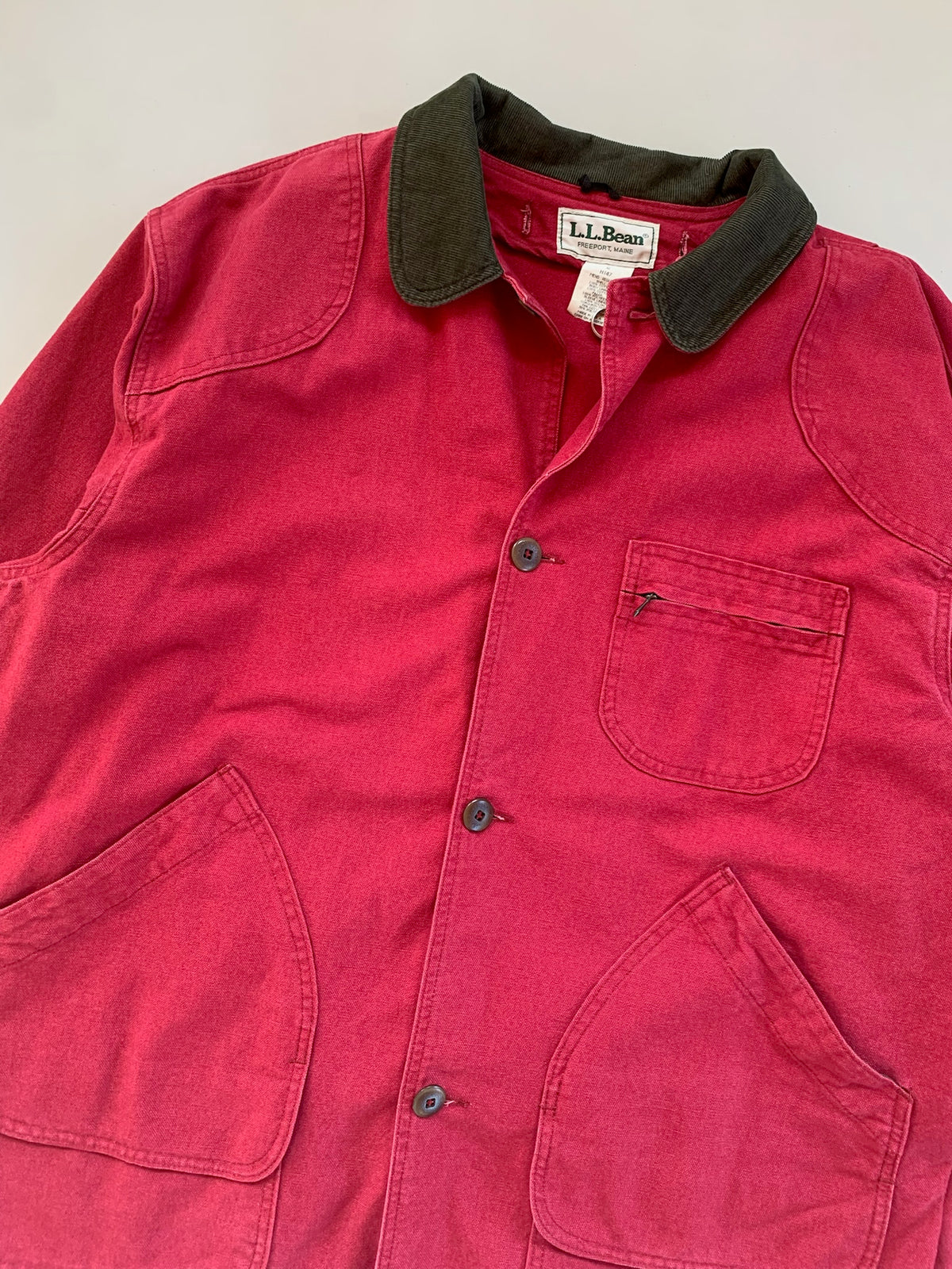 Large 1990s Red L.L. Bean Barn Coat
