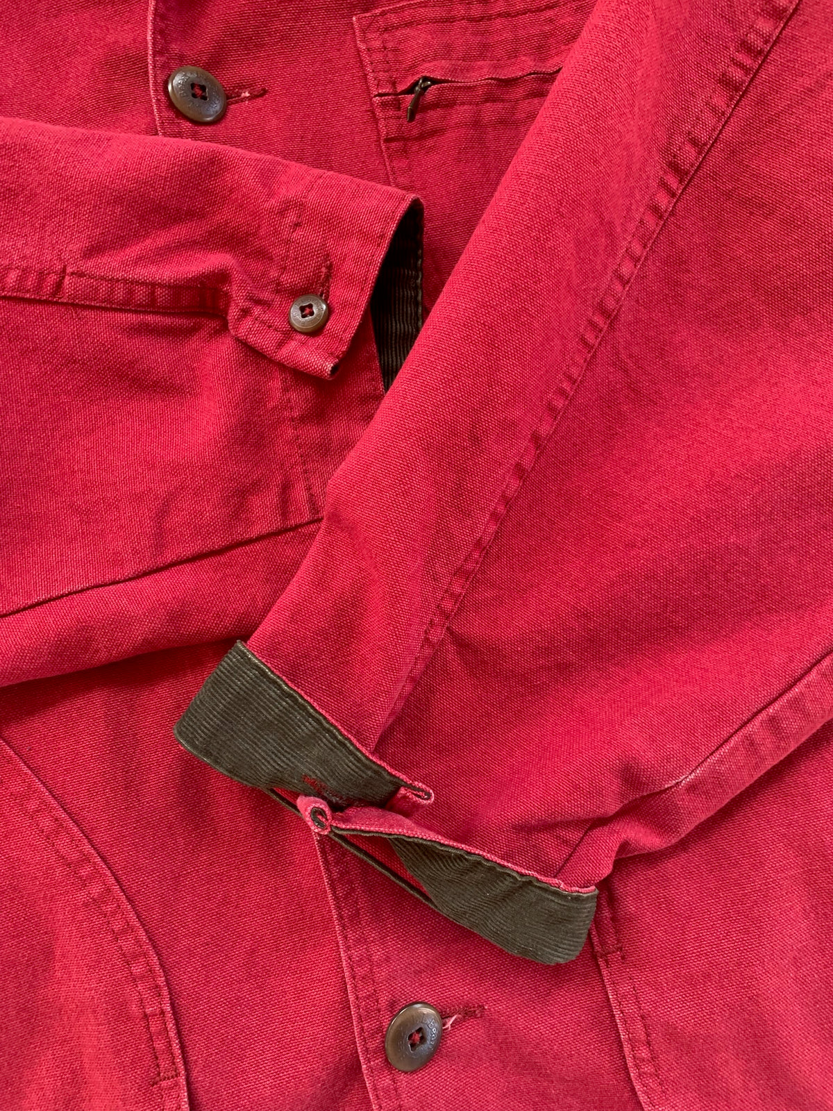 Large 1990s Red L.L. Bean Barn Coat