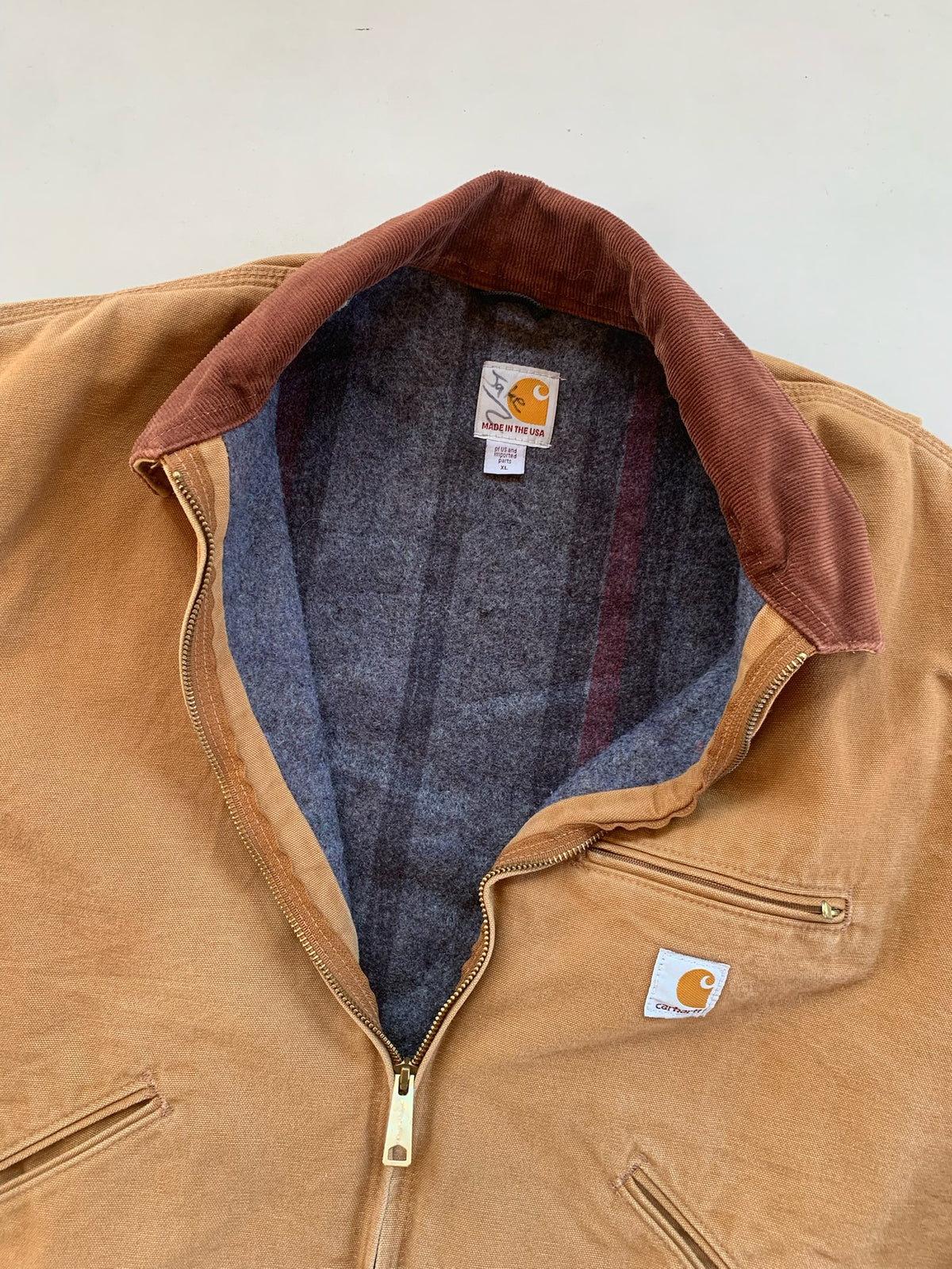 XL Tan Carhartt Detroit Jacket