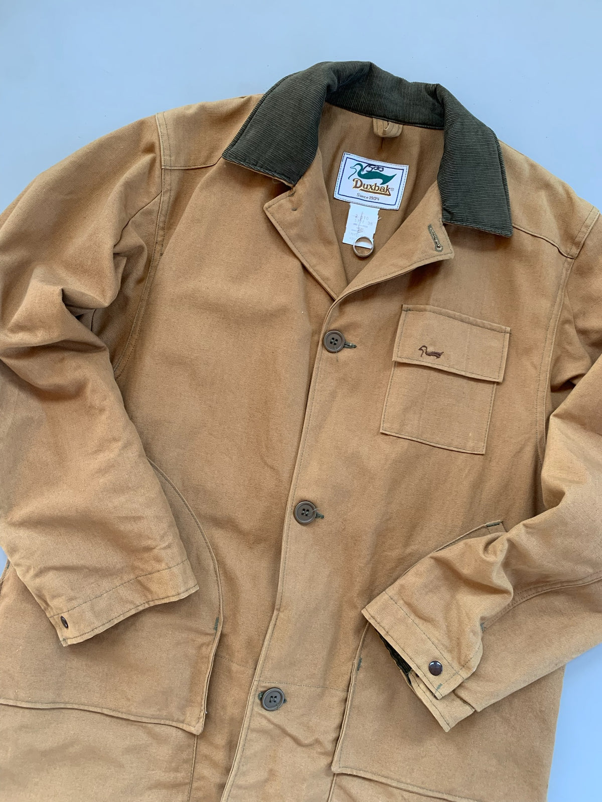 Large 90s Duxbak Tan Chore Chore Coat