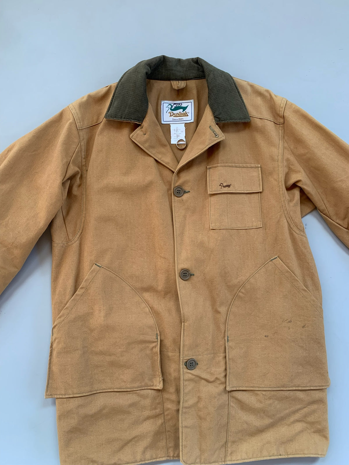 Large 90s Duxbak Tan Chore Chore Coat