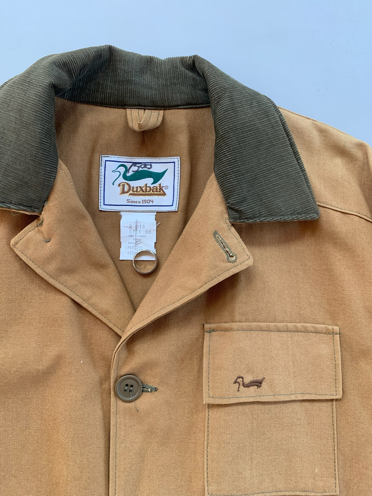 Large 90s Duxbak Tan Chore Chore Coat