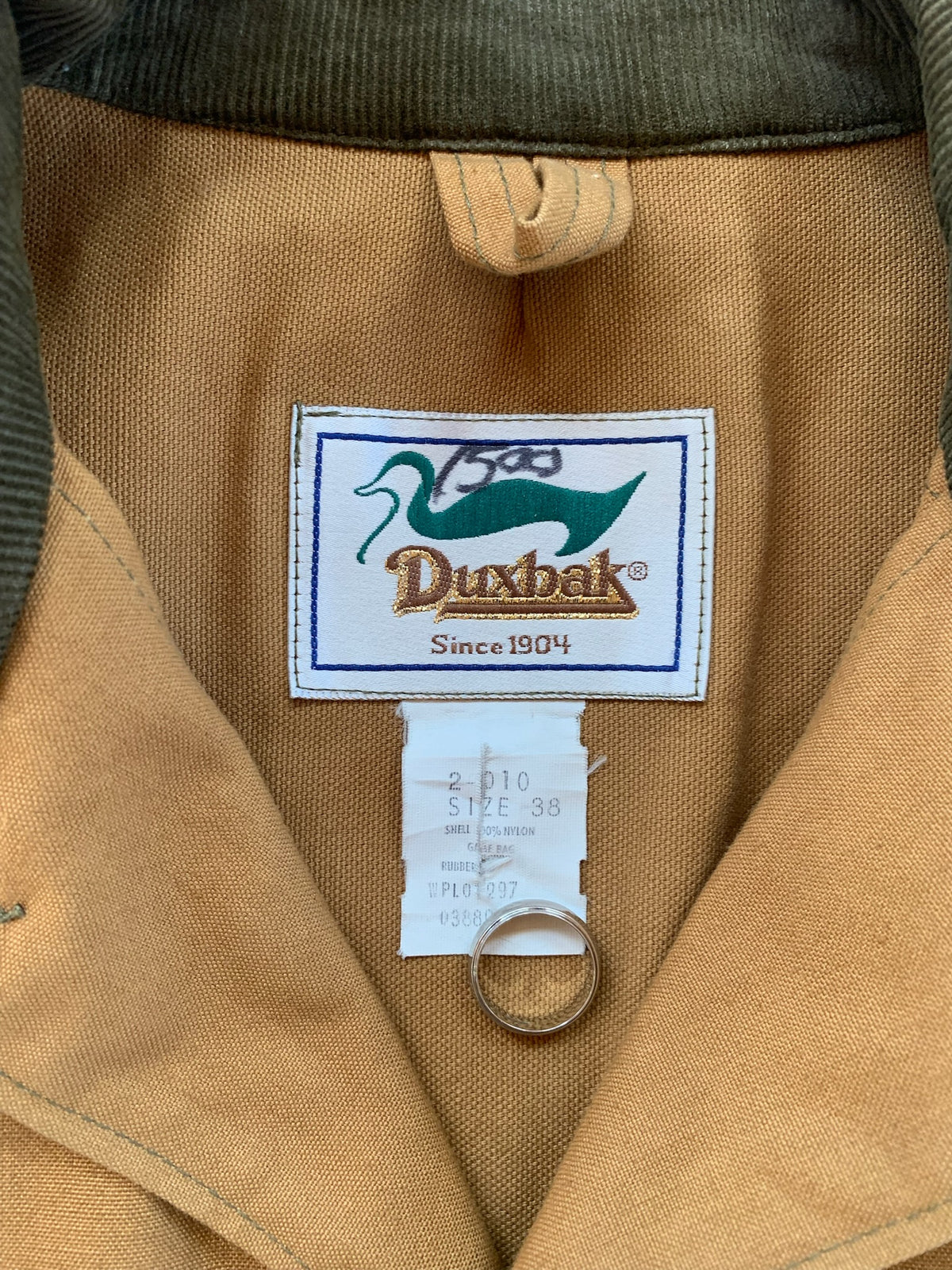 Large 90s Duxbak Tan Chore Chore Coat