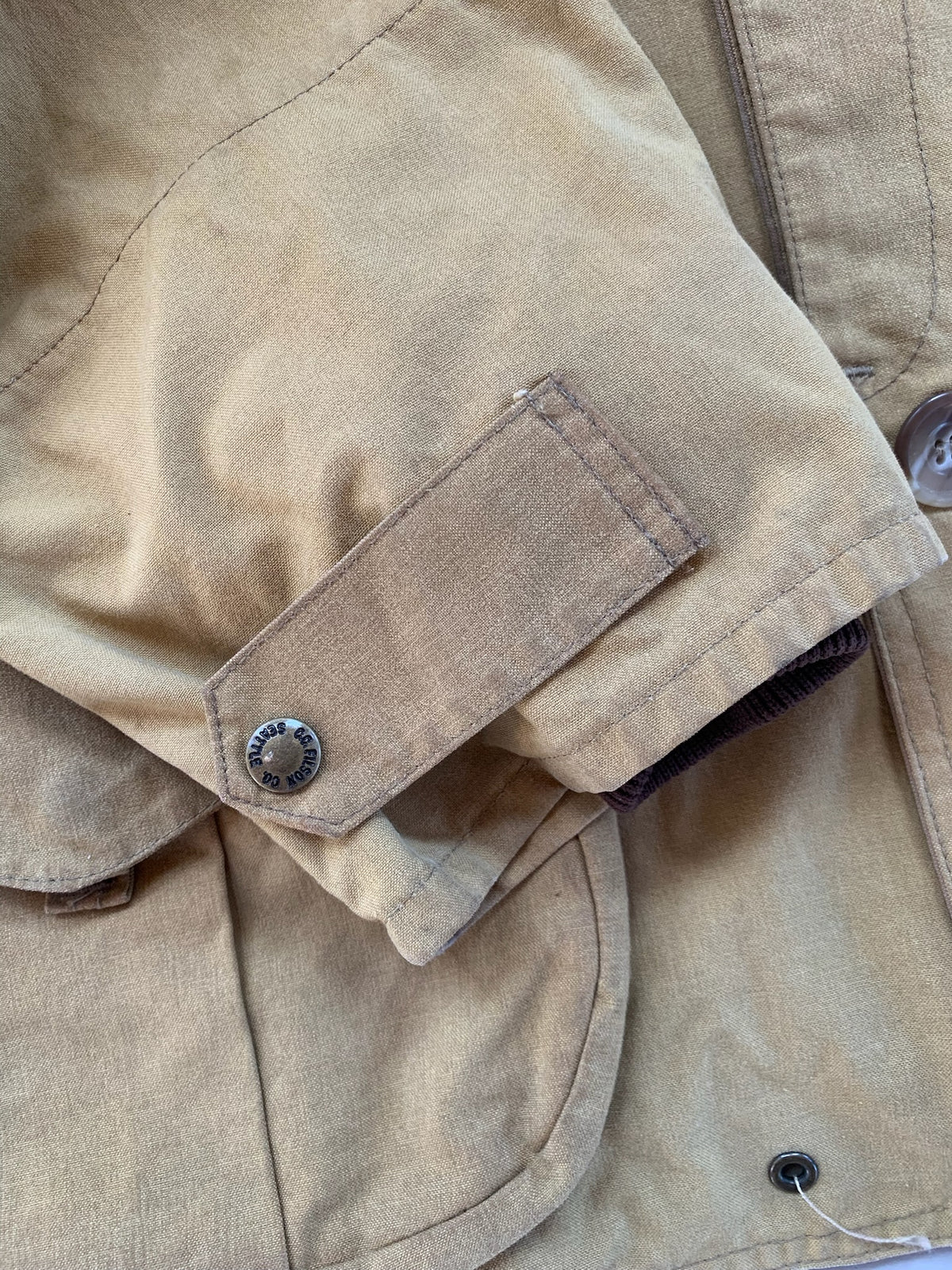 Large Filson Genuine Garment Tin Cloth Field Jacket