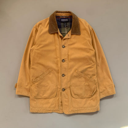 Medium 1990s Lands' End Tan Barn Coat