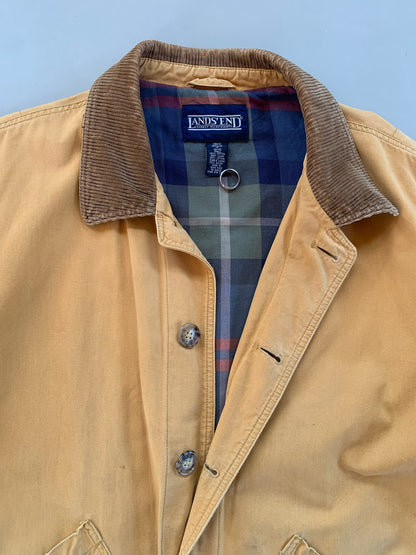 Medium 1990s Lands' End Tan Barn Coat
