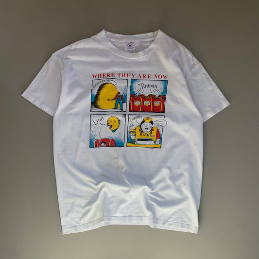 Large 1990s Wizard of Oz Where They Are Now T-shirt