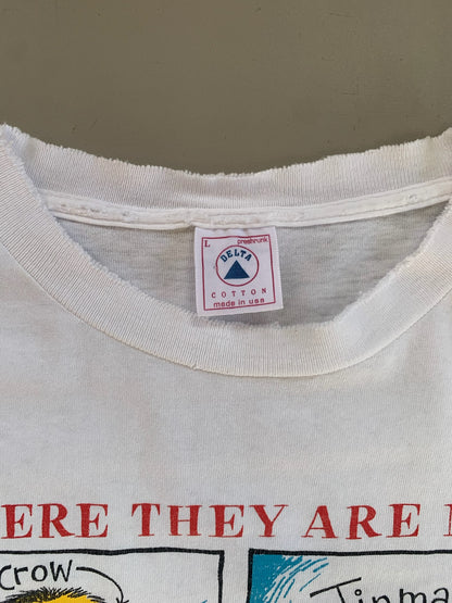Large 1990s Wizard of Oz Where They Are Now T-shirt