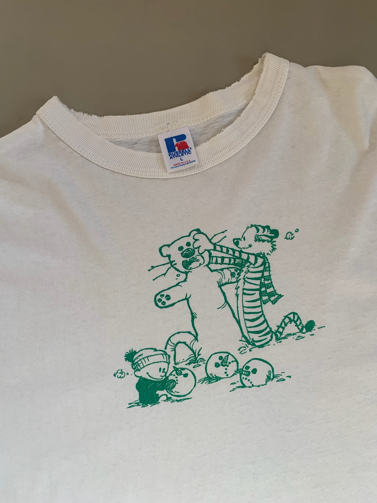 Large 1990s Calvin and Hobbes T-shirt