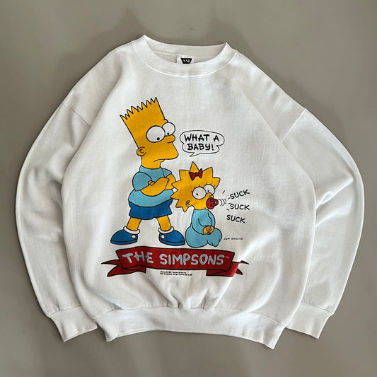 XL 1990 The Simpsons What a Baby Sweatshirt