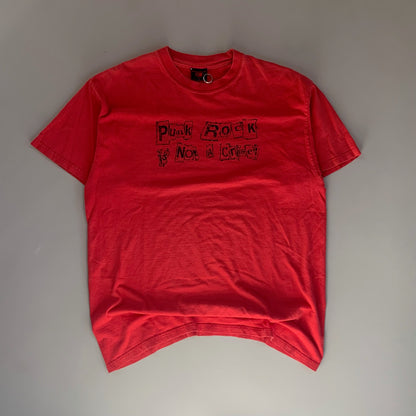 Large 2000s Punk Rock is Not a Crime T-shirt