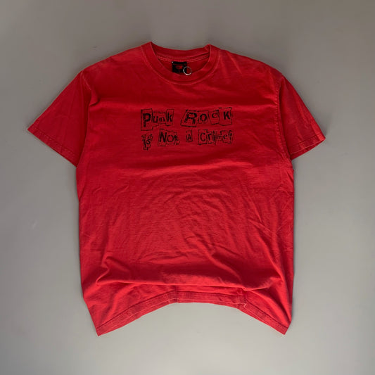 Large 2000s Punk Rock is Not a Crime T-shirt
