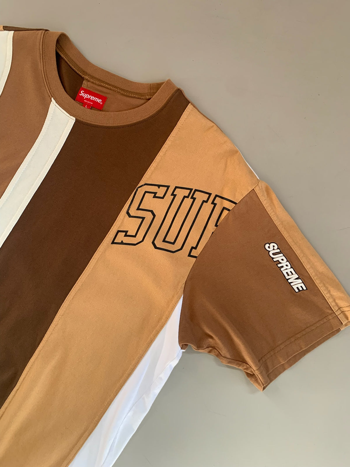Large Brown Supreme Reconstructed Shirt