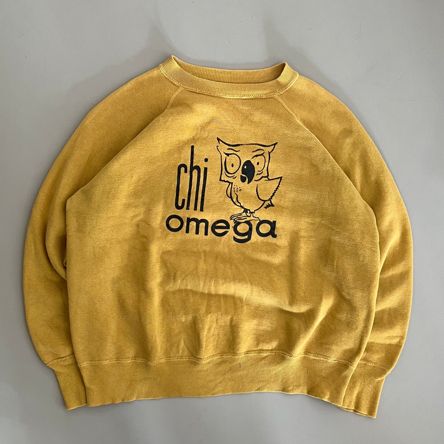 Medium 80s Chi Omega Owl Sweatshirt