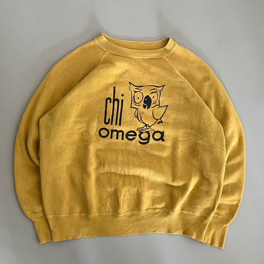 Medium 80s Chi Omega Owl Sweatshirt