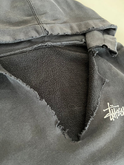 XL 90s Heavily Distressed Stussy Sweatshirt