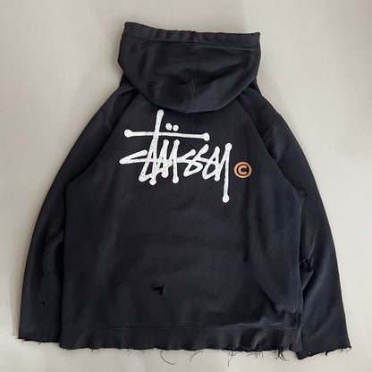 XL 90s Heavily Distressed Stussy Sweatshirt