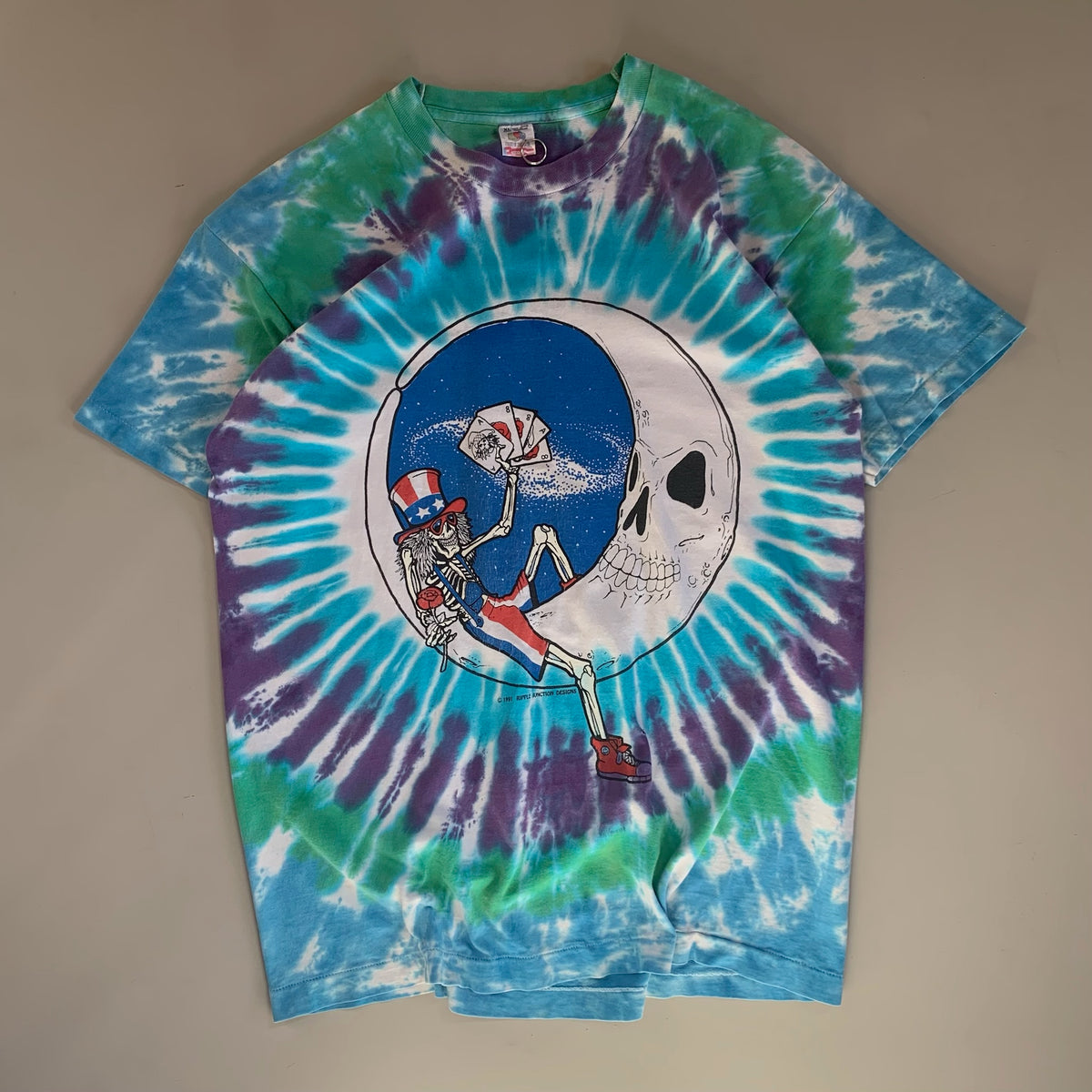 XL 1991 Grateful Dead Ripple Junction Design T-shirt