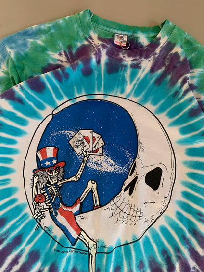 XL 1991 Grateful Dead Ripple Junction Design T-shirt