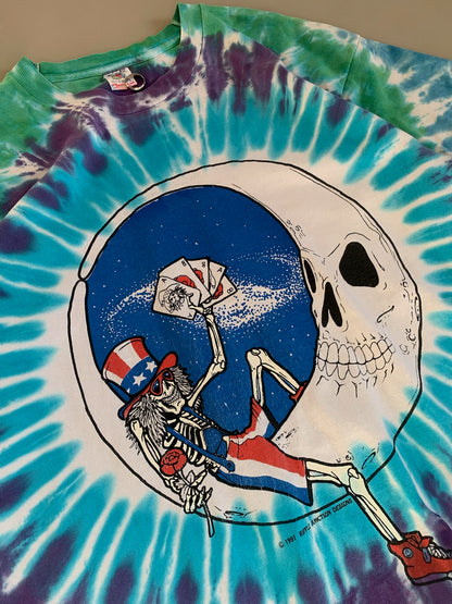 XL 1991 Grateful Dead Ripple Junction Design T-shirt