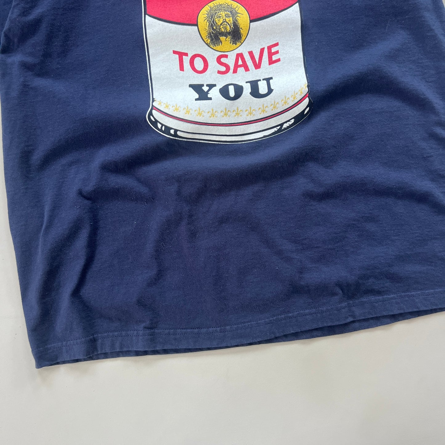 Large 2000s Christ is Committed Andy Warhol Parody Shirt