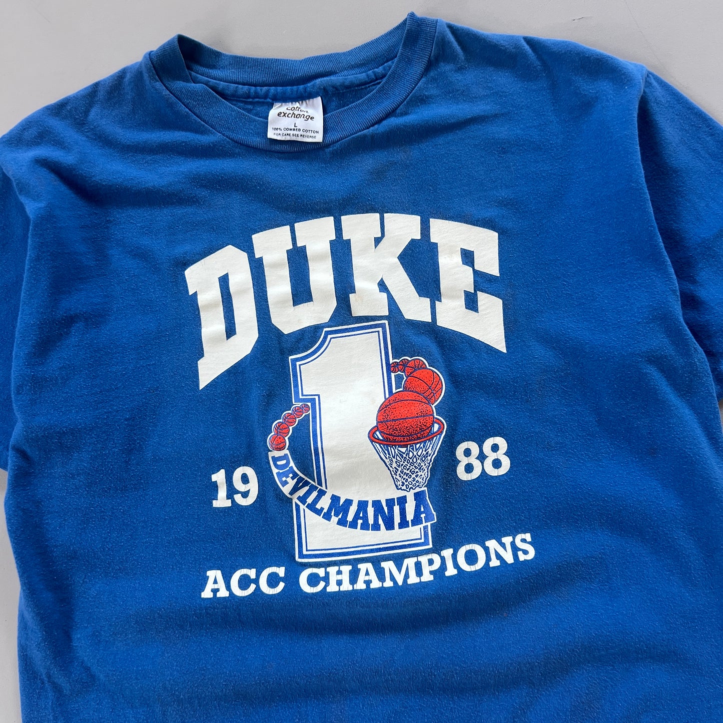 Large 1988 Duke University ACC Champs T-shirt