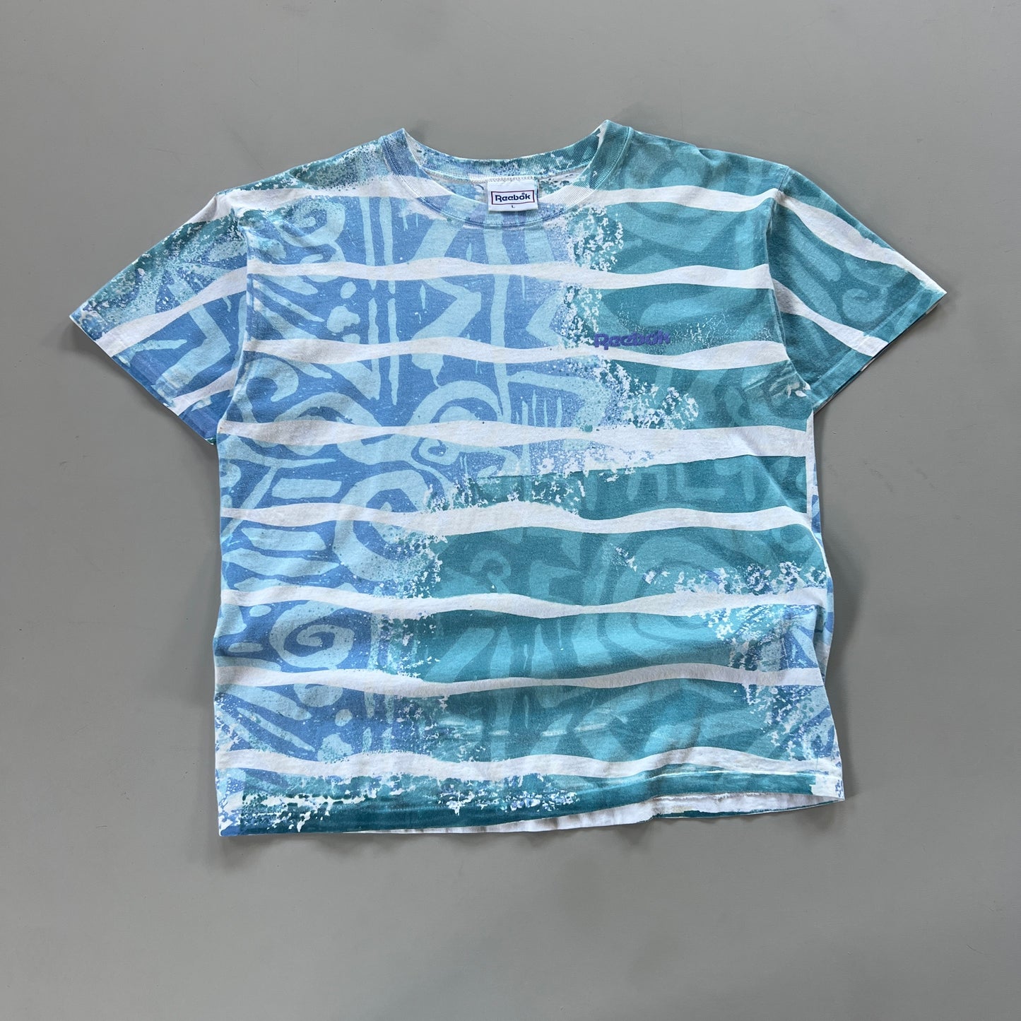 Large 1990s Reebok Surf AOP T-shirt