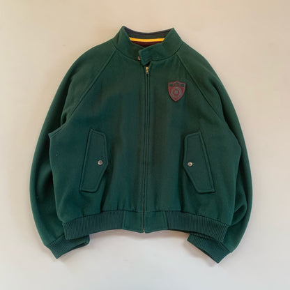 Large 1990s Polo Ralph Lauren Moss Green Wool Jacket