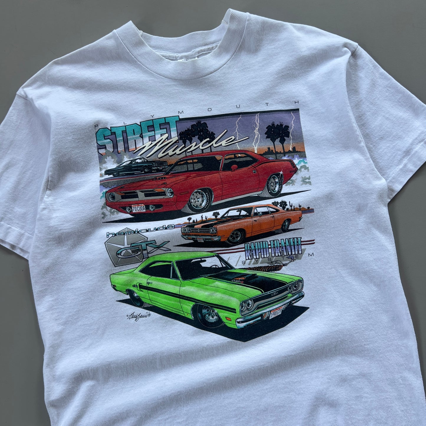 Large 1991 Plymouth Street Muscle T-shirt