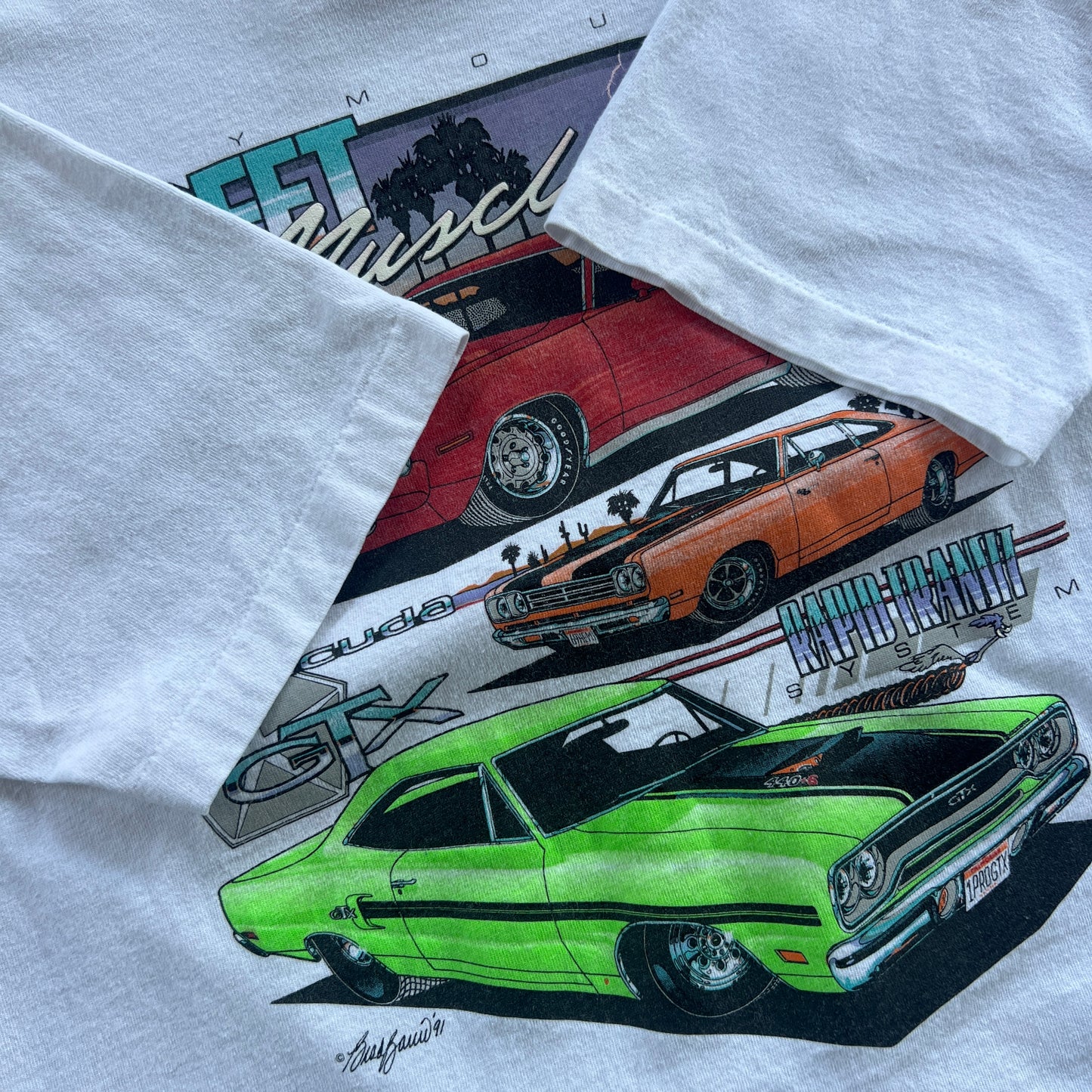Large 1991 Plymouth Street Muscle T-shirt