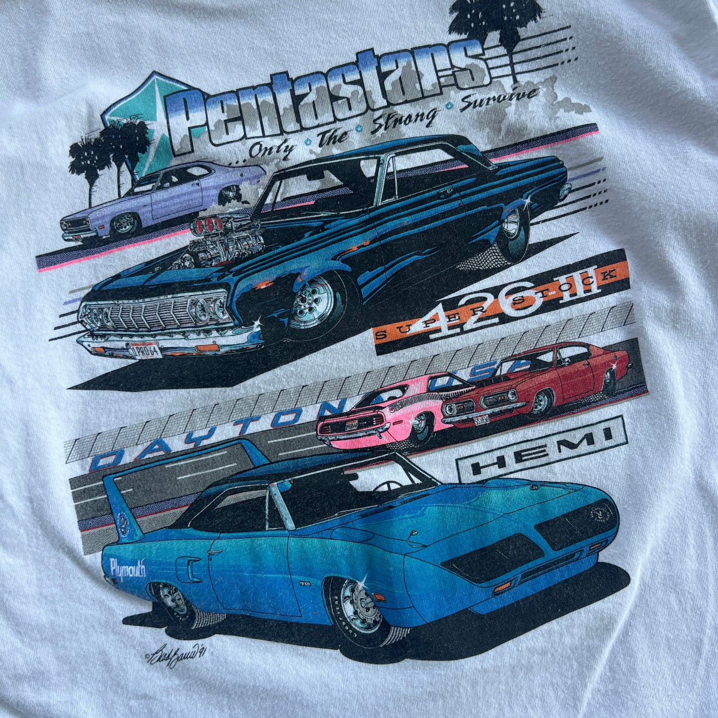 Large 1991 Plymouth Street Muscle T-shirt