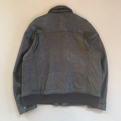 XXL Wilsons Leather Faux Fur Bomber Jacket