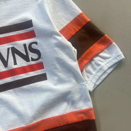Large 1980s Cleveland Browns Nutmeg Shirt
