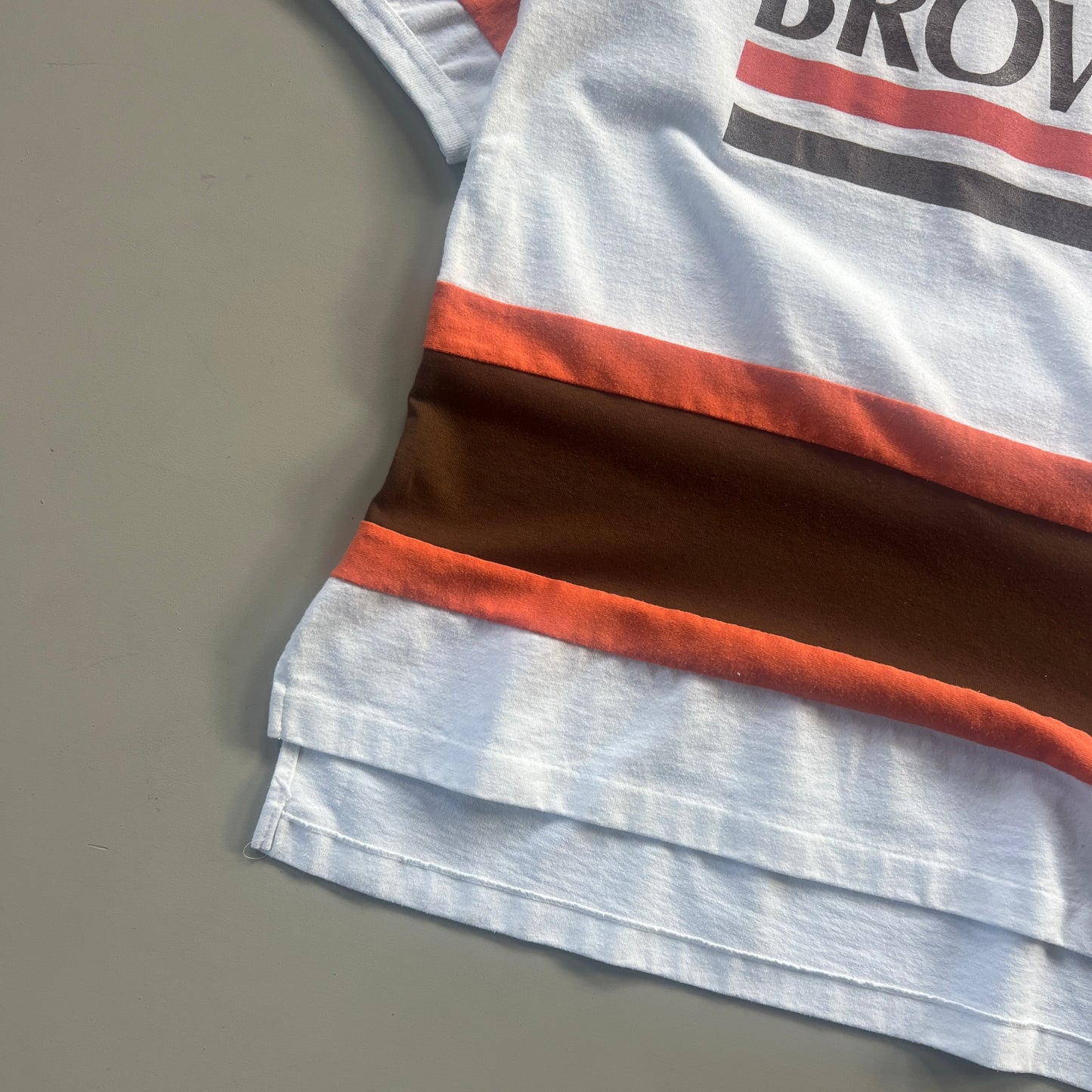 Large 1980s Cleveland Browns Nutmeg Shirt