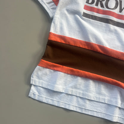 Large 1980s Cleveland Browns Nutmeg Shirt