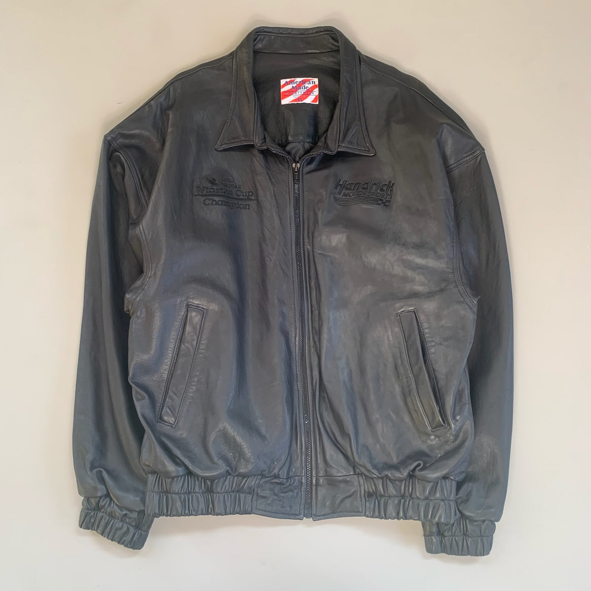 XL 1995 Hendrick Motorsports Winston Cup Champion Leather Jacket