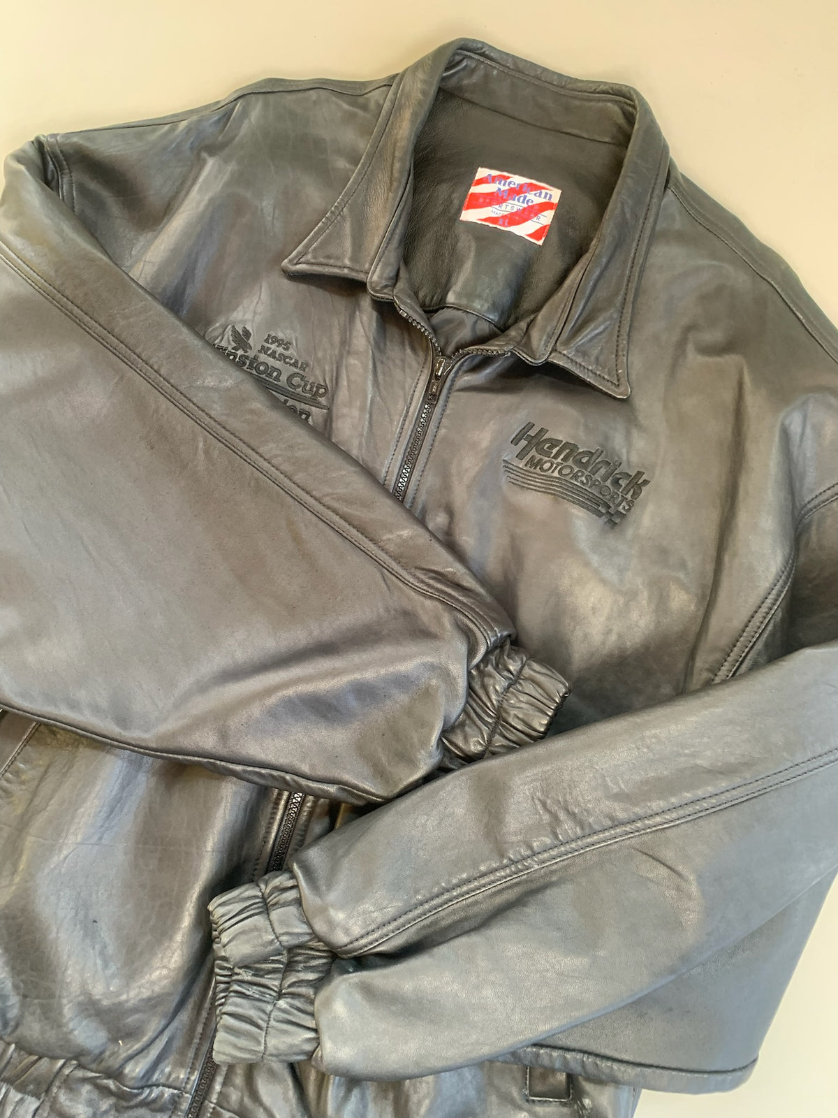 XL 1995 Hendrick Motorsports Winston Cup Champion Leather Jacket
