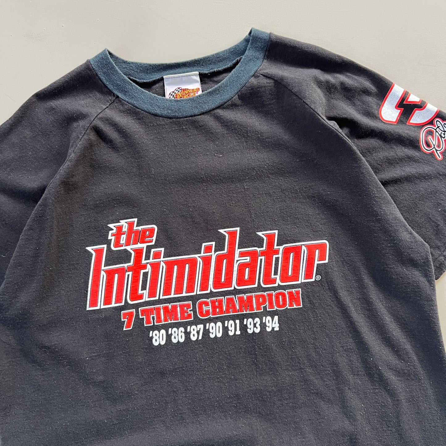 Large 1990s The Intimidator 7 Time Champ Shirt