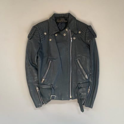 Medium 1980s Harley Davidson Leather Motorcycle Jacket