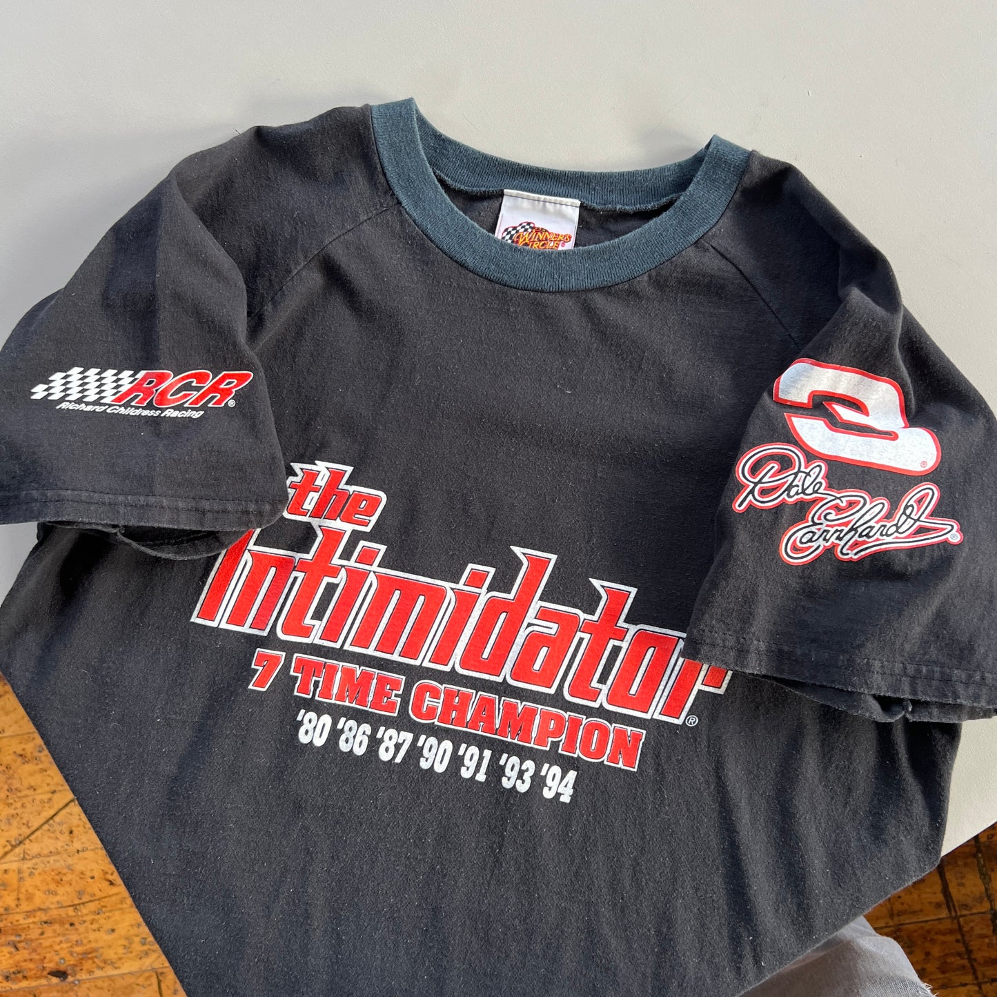 Large 1990s The Intimidator 7 Time Champ Shirt