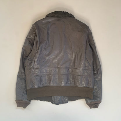 Large 1960s USN G-1 Leather Aviation Jacket