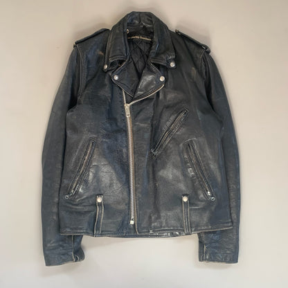 XL 1970s Harley Davidson Leather Biker Jacket