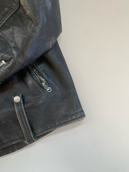 XL 1970s Harley Davidson Leather Biker Jacket