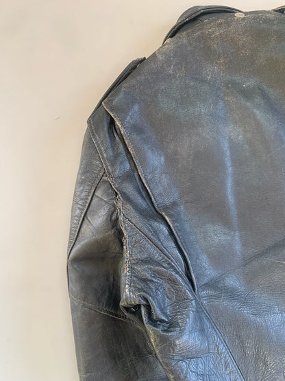 XL 1970s Harley Davidson Leather Biker Jacket