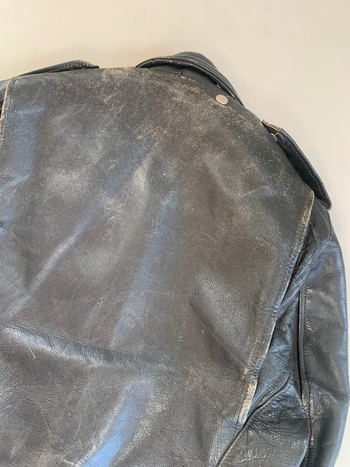 XL 1970s Harley Davidson Leather Biker Jacket