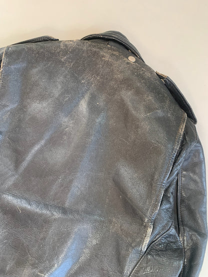 XL 1970s Harley Davidson Leather Biker Jacket